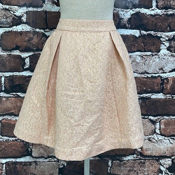 Kate Spade Skirt The Rules Pleated Mini Sparkles Pink Size 6 - Picture 4 of 15